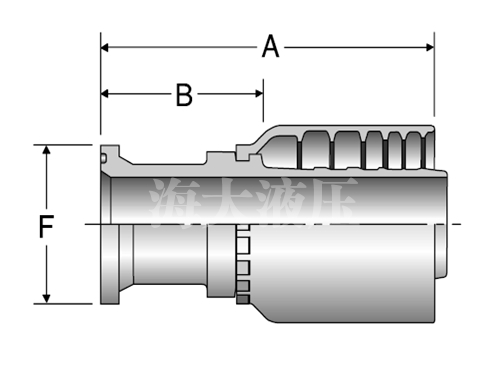 派克14AS6 SAE61系列直法蘭接頭